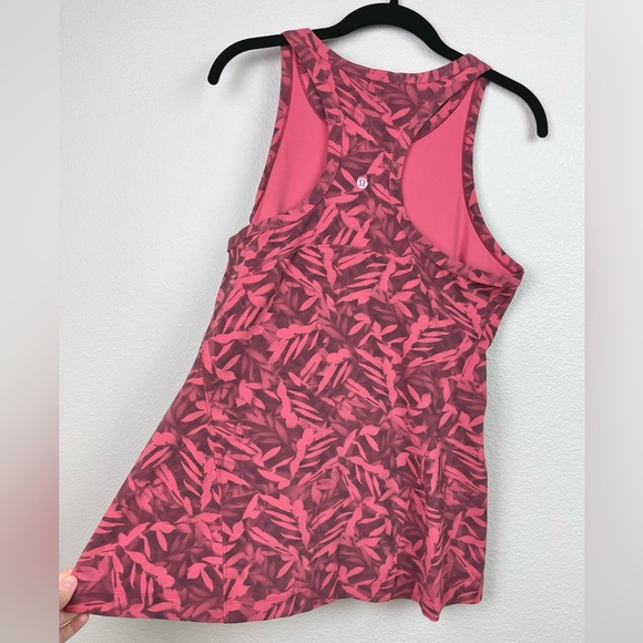 Lululemon Women's 12 Align Waist-Length Racerback Tank Top Spray Leaf Fireside - Picture 14 of 15